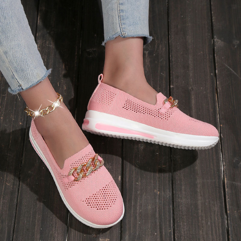 🔥LAST DAY 49% OFF - Women's Woven Breathable Orthopedic Wedge Sneakers