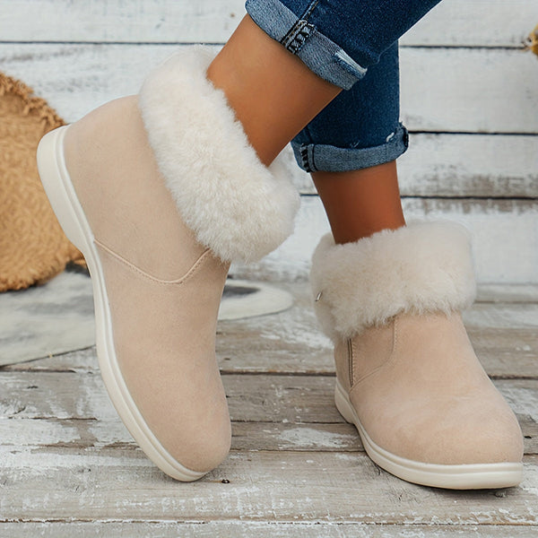 Last Day 50% OFF-Women's Classic Slip Resistant Suede Casual Warm Snow Boots