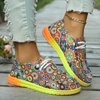 🔥LAST DAY 70% OFF - Women's Casual Comfy Lightweight Abstract Color Canvas Shoes