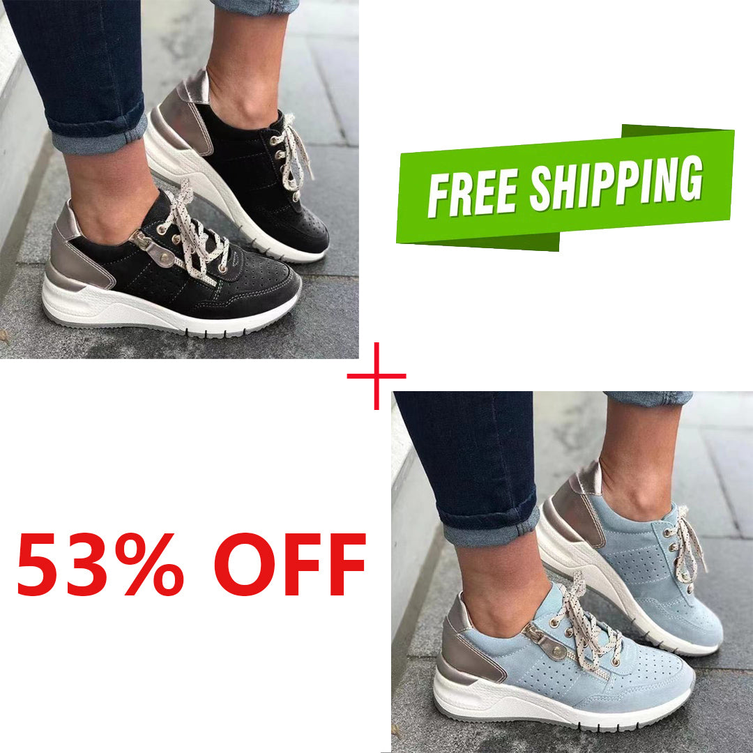 Women's Comfort Side Zipper Orthopedic Shoes