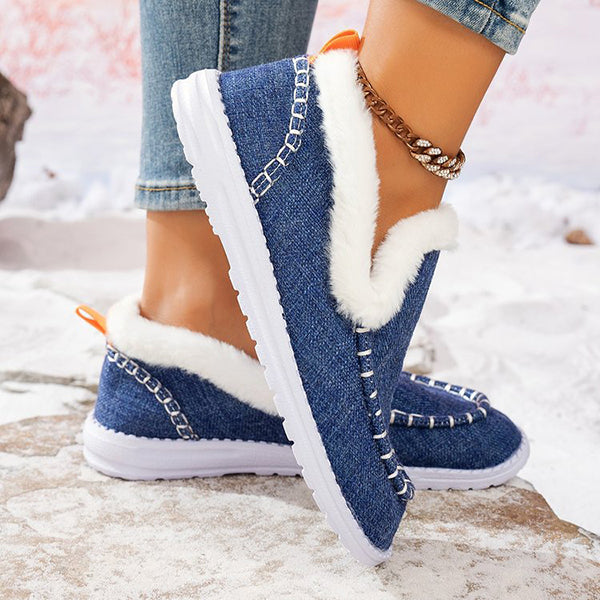 LAST DAY 50% OFF-Women's Comfort Warm Fleece-Lined Winter Snow Boots
