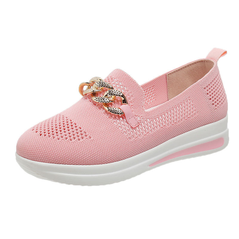🔥LAST DAY 49% OFF - Women's Woven Breathable Orthopedic Wedge Sneakers