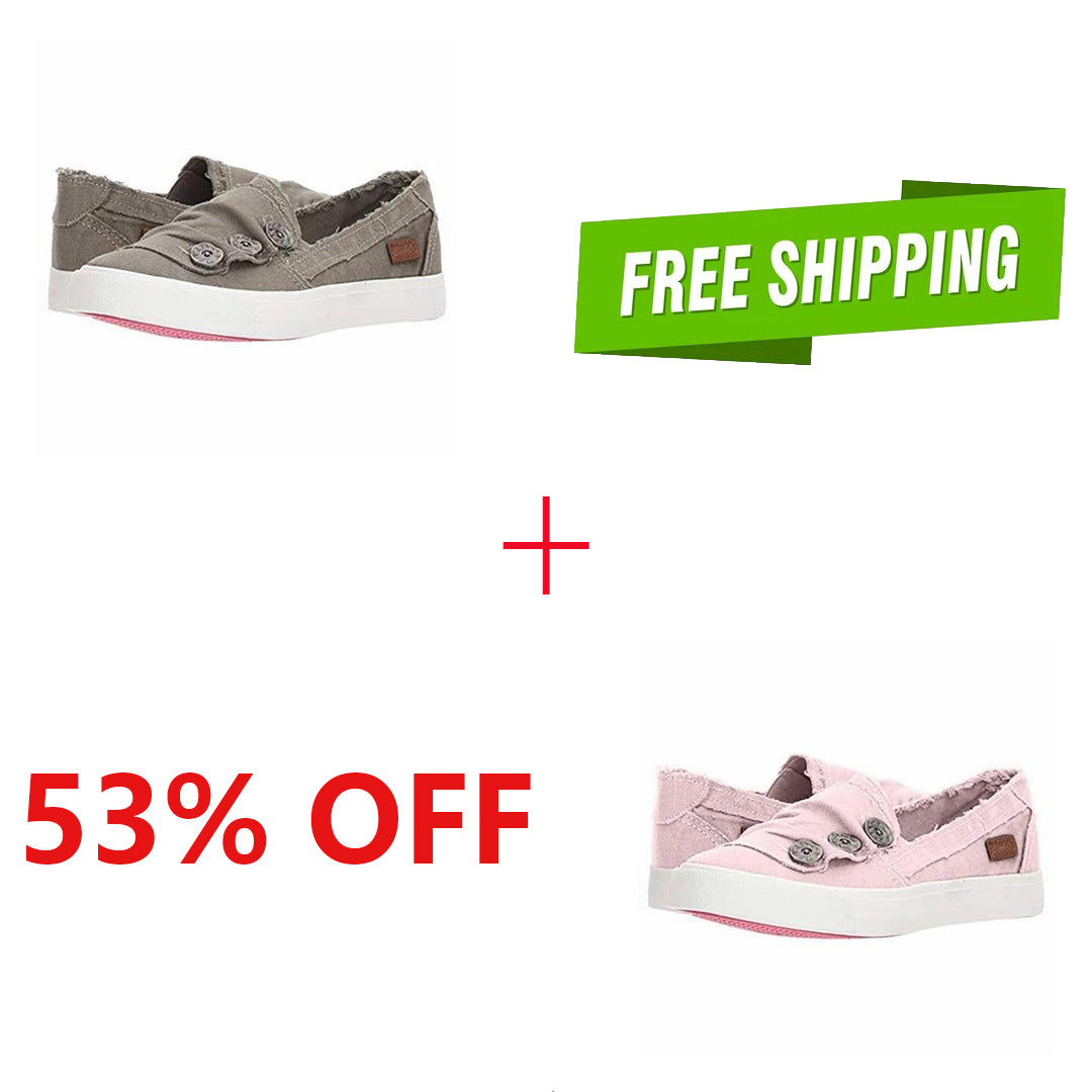 Women Casual Button Comfy Sneakers