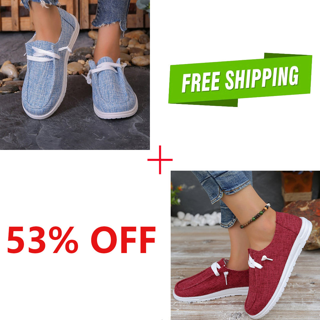 🔥LAST DAY 50% OFF - Women's Casual Comfy Canvas Walking Shoes