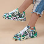 Women's Casual Graffiti Platform Sneaker