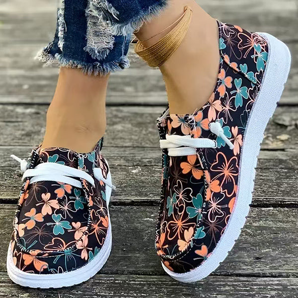 🔥LAST DAY 70% OFF - Women's Casual Comfy Floral Print Canvas Shoes
