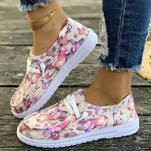 🔥LAST DAY 70% OFF - Women's Casual Comfy Floral Print Canvas Shoes