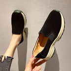 Women's Casual Suede Thick Sole Loafers