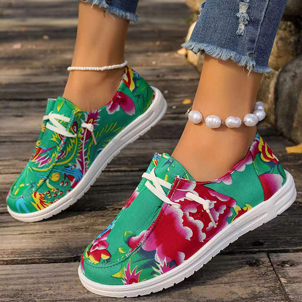 🔥LAST DAY 50% OFF - Women's Casual Comfy Color Printing Canvas Shoes