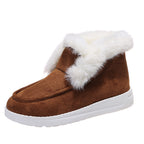 LAST DAY 75% OFF-Women Winter Warm Plush Fur Snow Ankle Boots