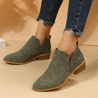 LAST DAY 75% OFF-Women Casual Leather Moccasin Boots