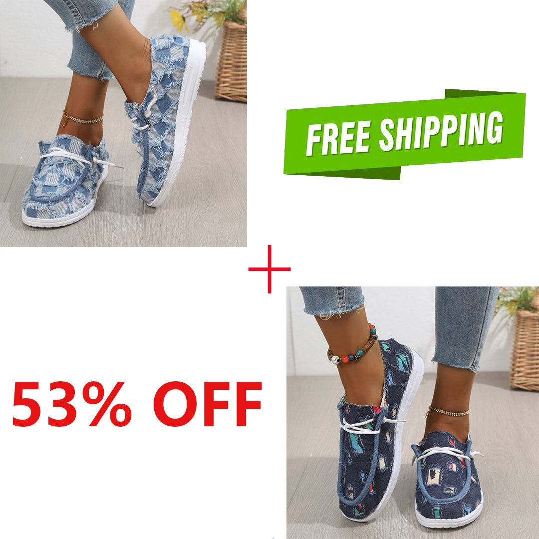 🔥LAST DAY 70% OFF - Women's Casual Comfy Lightweight Low-top Canvas Shoes