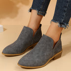 LAST DAY 75% OFF-Women Casual Leather Moccasin Boots