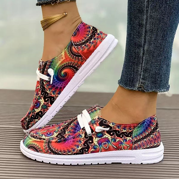 🔥LAST DAY 70% OFF - Women's Casual Comfy Floral Printing Canvas Shoes