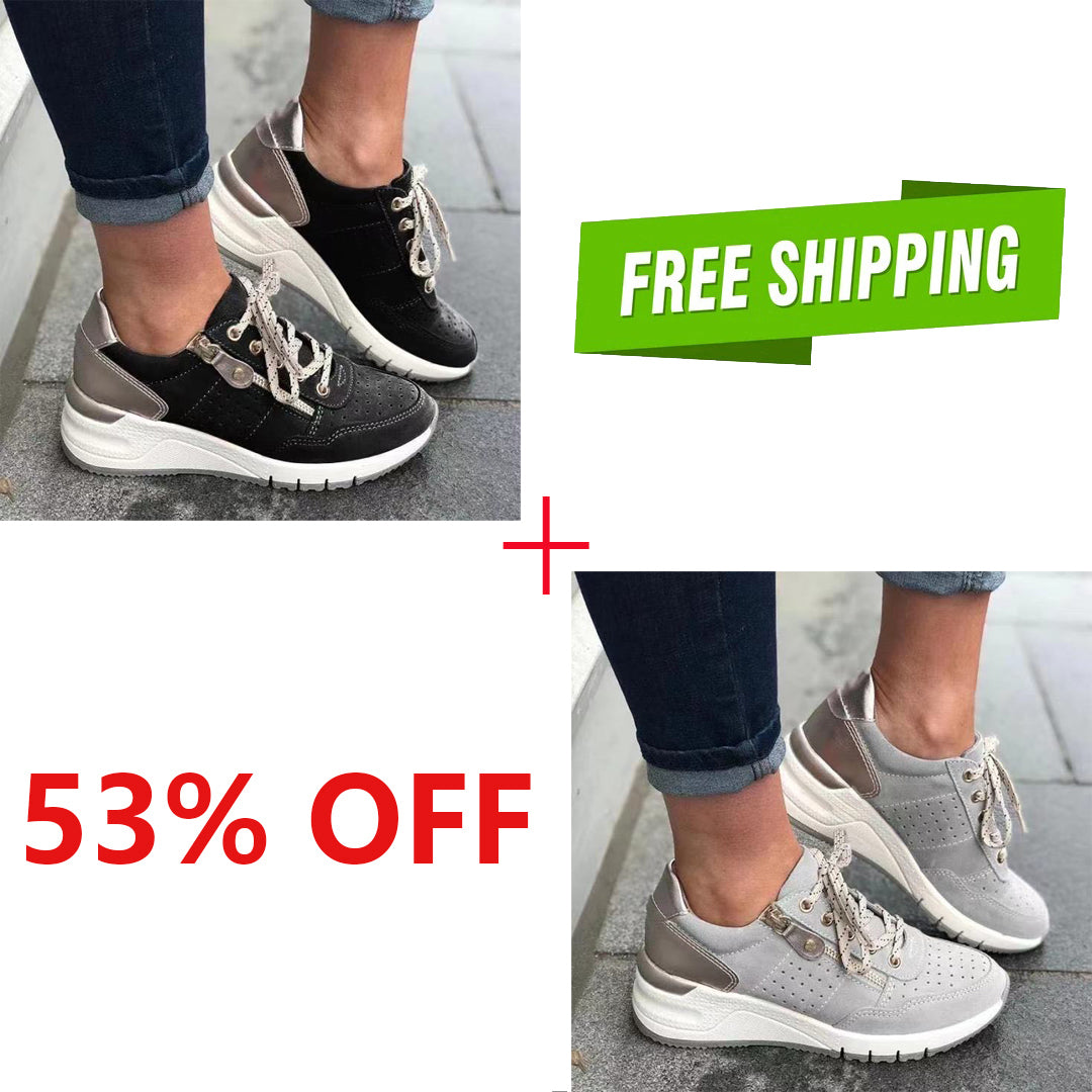 Women's Comfort Side Zipper Orthopedic Shoes