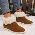 Last Day 50% OFF-Women's Classic Slip Resistant Suede Casual Warm Snow Boots