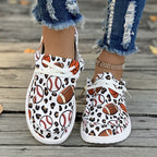 🔥LAST DAY 50% OFF - Women's Casual Comfy Baseball Print Canvas Shoes