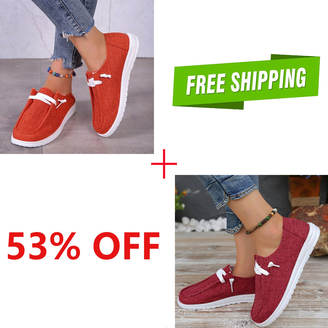 🔥LAST DAY 50% OFF - Women's Casual Comfy Canvas Walking Shoes