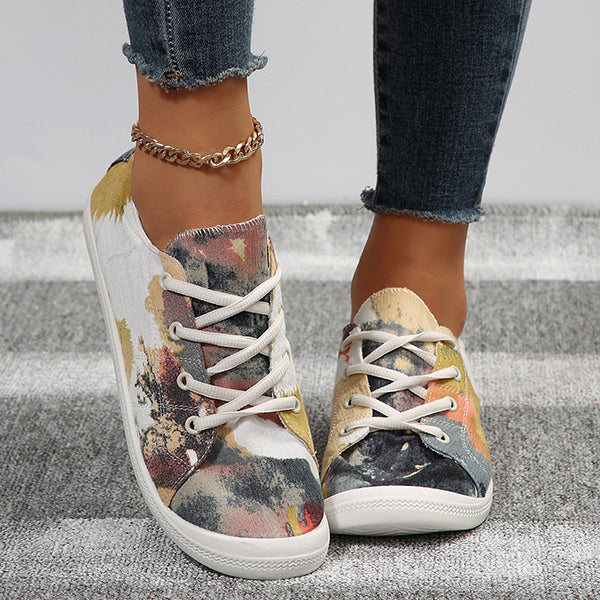 🔥LAST DAY 70% OFF - Women's Casual Comfy Lace Up Non-Slip Canvas Shoes