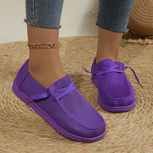 🔥LAST DAY 70% OFF - Women's Casual Breathable Solid Color Canvas Sneakers