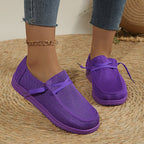 🔥LAST DAY 70% OFF - Women's Casual Breathable Solid Color Canvas Sneakers