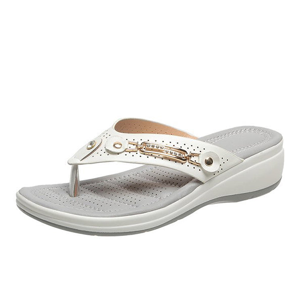 🔥Last day 49% OFF🔥- Women's Arch Support Soft Cushion Flip Flops Thong Sandals Slippers