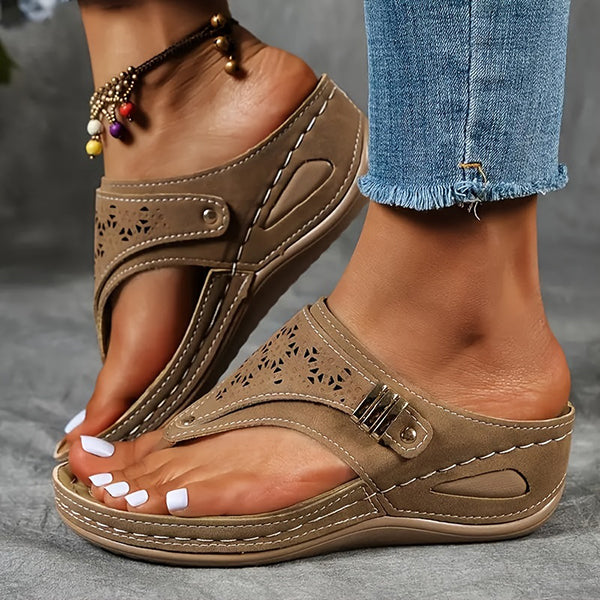 😍Last Day 70% OFF😍-Womens Comfy Mesh Breathable Wedge Sandals