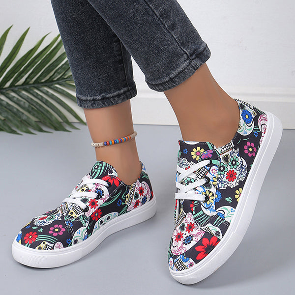 🔥LAST DAY 50% OFF - Women's Casual Comfy Lightweight Lace-up Canvas Shoes